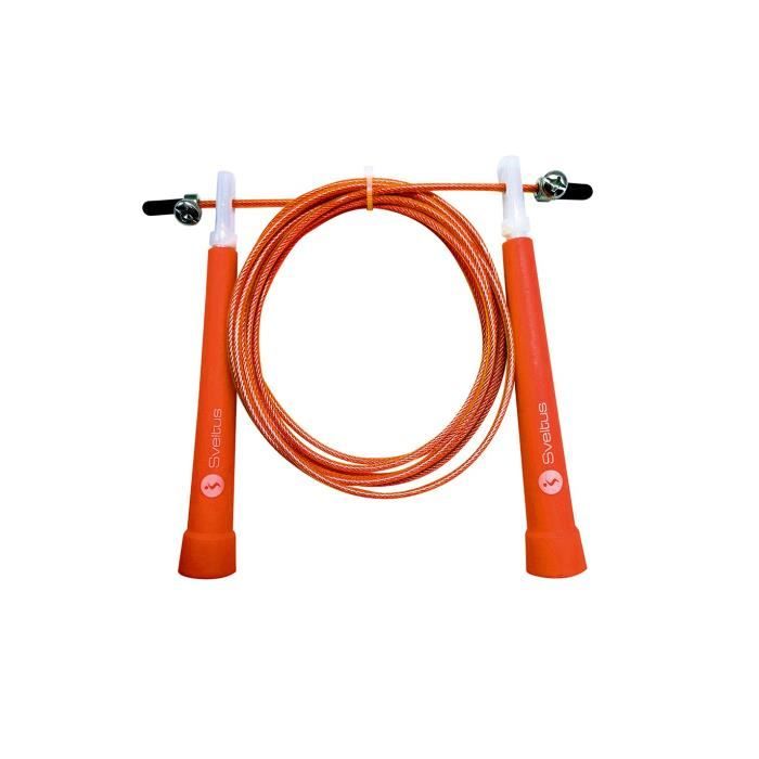 Corde à sauter - SVELTUS - Speed orange - Adulte - Fitness - Intensif