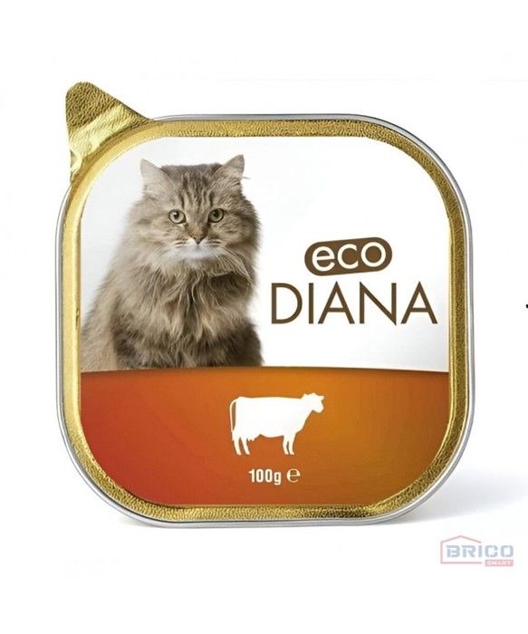 Eco Diana Pate En Barquette Au boeuf Pour chat - 100g