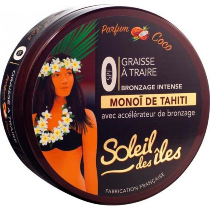 Soleil Des îles Graisse à Traire Bronzage Intense SPF 0 Parfum Coco