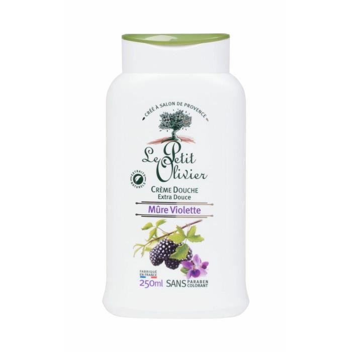 Le Petit Olivier 250ml Douche Blackberry Violet, Crème De