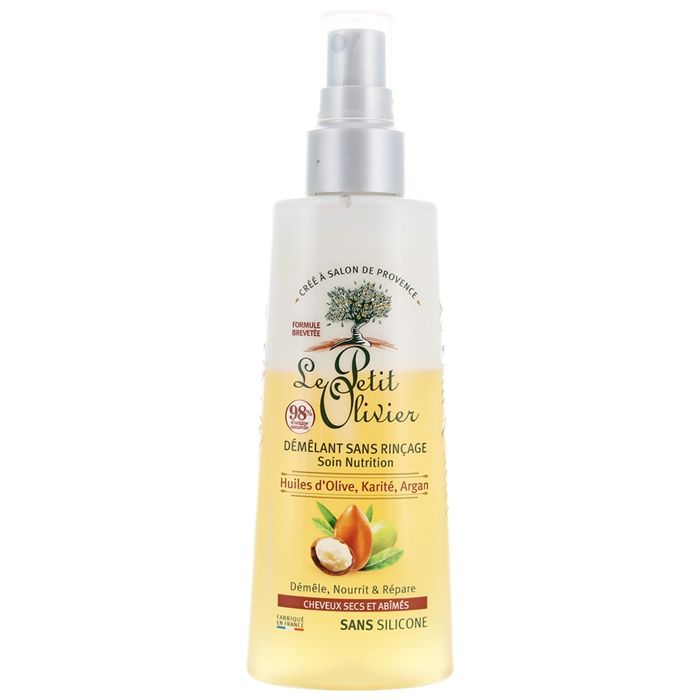 Démêlant sans rinçage soin nutrition - Huile d'olive, karité, Argan - 150ml