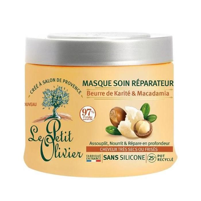Masque Soin Réparateur Beurre de Karité & Macadamia , Cheveux très secs ou frisés ,Sans Silicone - 330ml