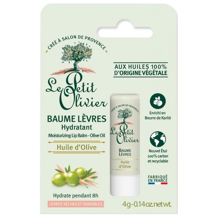 Le Petit Olivier Baume Lèvres Hydratant Huile d’Olive Sans Paraben 4g