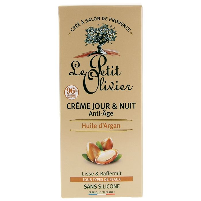 Crème Anti-Âge - LE PETIT OLIVIER - Huile d'Argan - 50ml - Tous types de peau - Vegan
