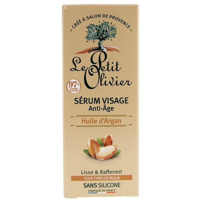 Sérum Anti-Âge Visage & Yeux à l’Huile d’Argan Bio, Vitamine C & Acide Hyaluronique, 30ml, Tous Types de Peaux, Sans Silicone