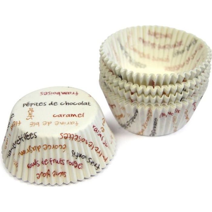 Moules a muffin en papier DELICE - Motif Aléatoire