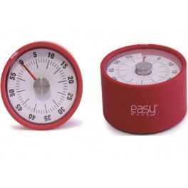 Minuteur magnétique - km4077 - pratique cuisine - aimante réfrigérateur - rouge/mauve/vert/noir