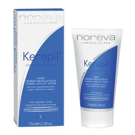 NOREVA - Soin dermo régulateur Kerapil - Anti-poils incarnés - Exfoliation douce - 75ml