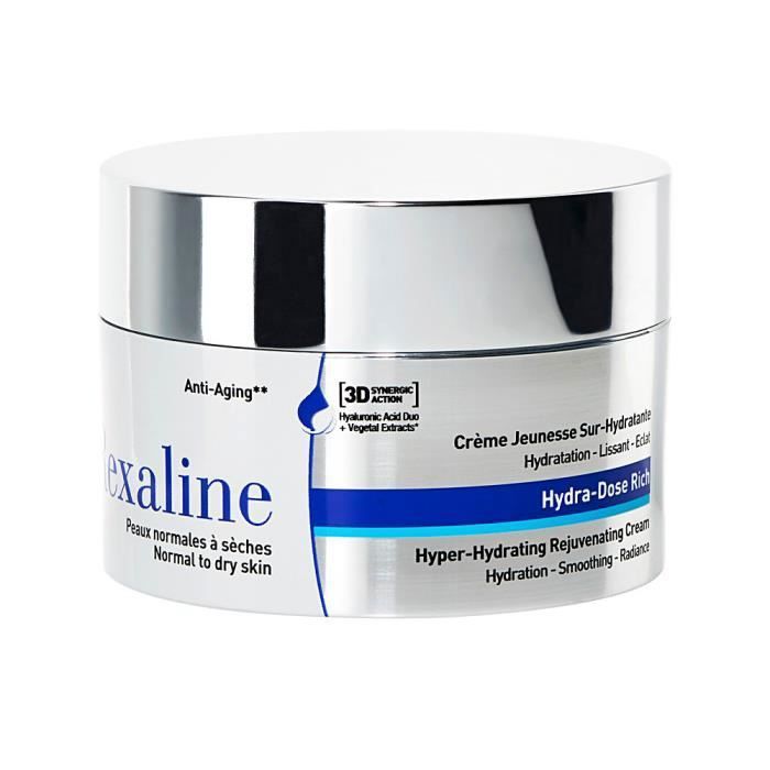 Crème - REXALINE - 3D HYDRA-DOSE RICH - 50 ml - Hyper-hydratante - Sans parabène
