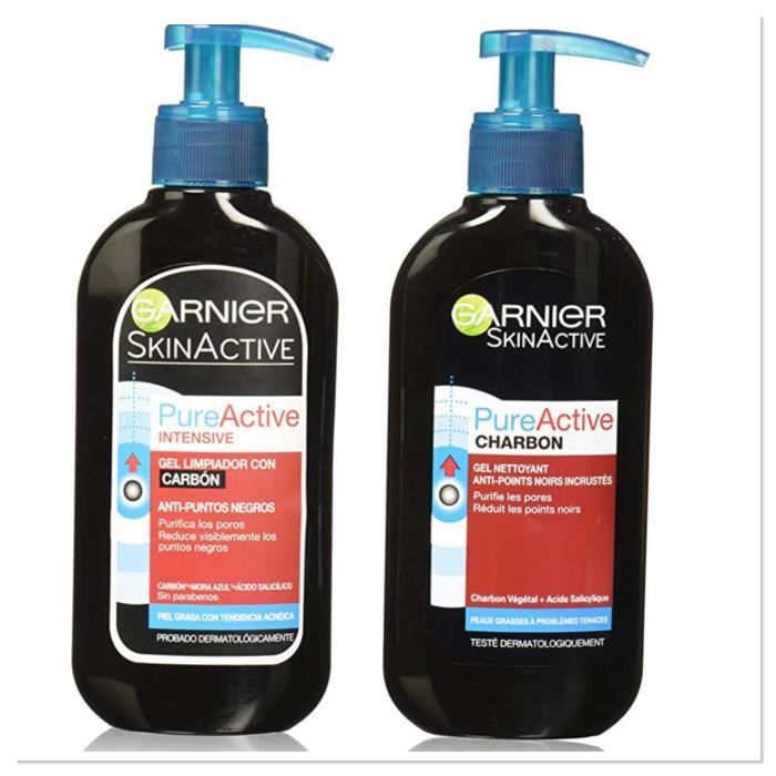 Garnier PureActive Charbon Gel Nettoyant 200ml