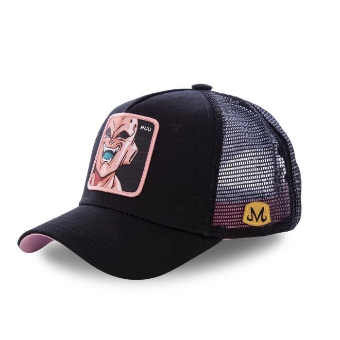 Casquette Enfant Dragon Ball Z - CAPSLAB - Buu - Noir - Snapback - 50% Coton 50% Polyester