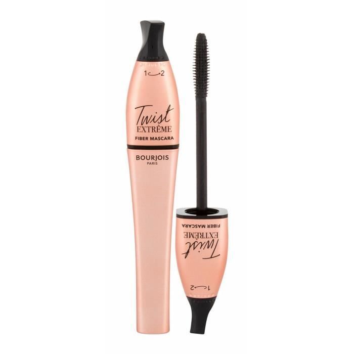 Bourjois Paris 8ml Twist Extreme, 24 Noir, Mascara