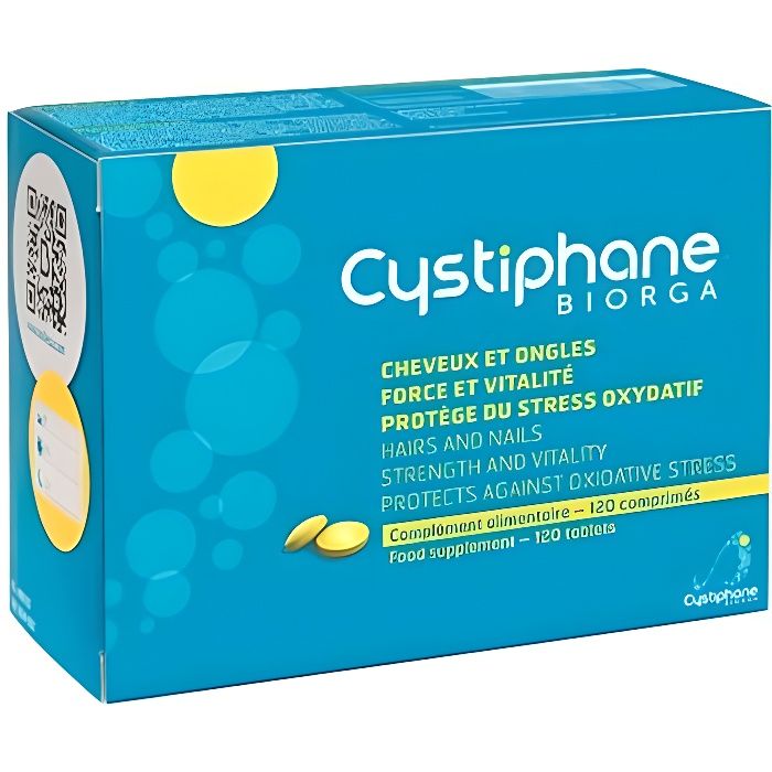 Cystiphane Cheveux et Ongles 120 comprimés