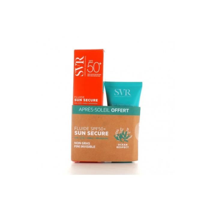 SVR Sun Coffret Fluide SPF50 50Ml et Après Soleil 55Ml Offert TU Blanc
