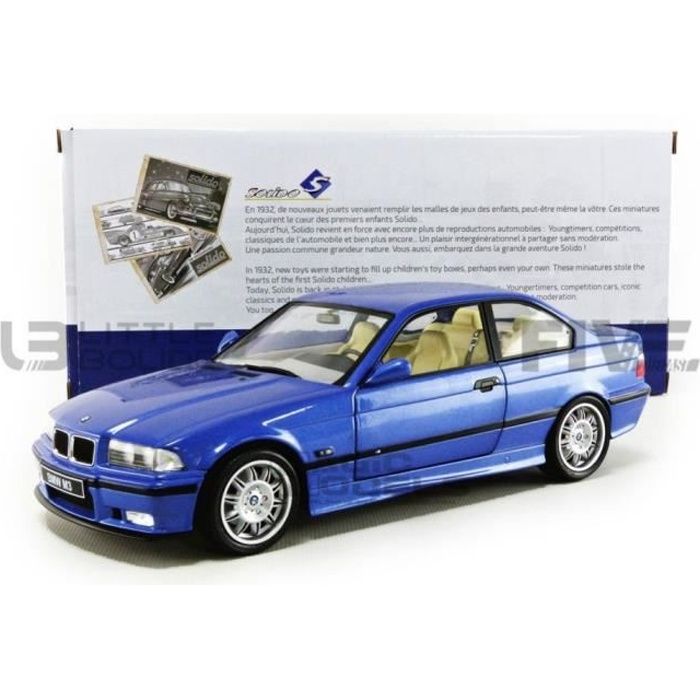 Voiture Miniature de Collection - SOLIDO 1/18 - BMW M3 E36 - Blue - 1803901