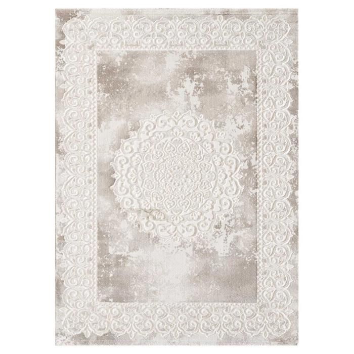 Tapis orient style - 160x220 cm - KHY BALROD Beige - Polypropylène - UN AMOUR DE TAPIS