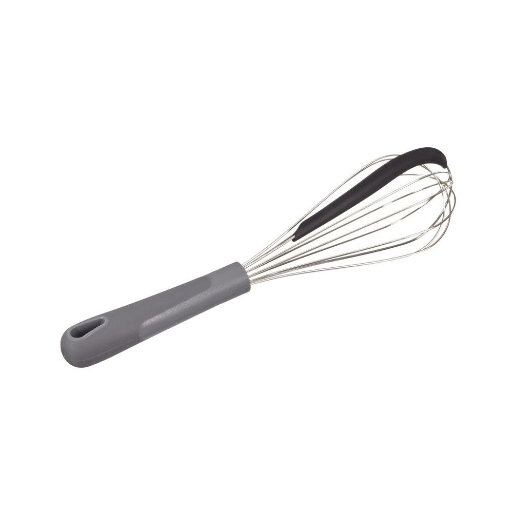 Fouet - Inox - Spatule intégrée - 30cm - Compatible lave-vaisselle - Pratique