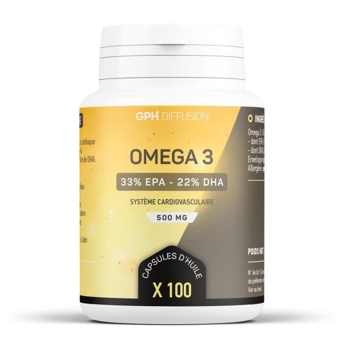 Oméga 3 Marins GPH – Équilibre Cardiaque & Cerveau – 100 Capsules