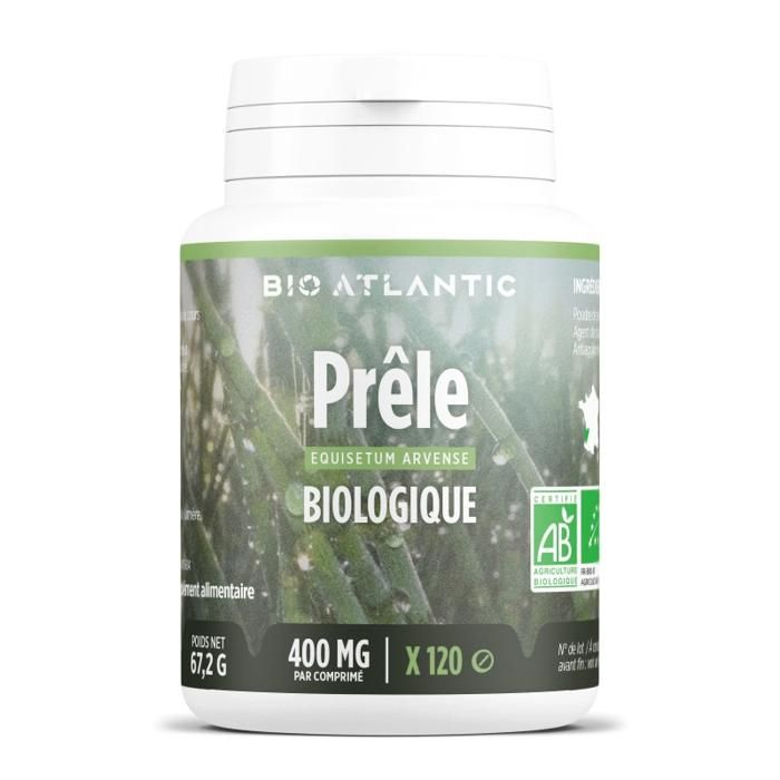 achetez un pilulier de 120 comprimés de Prêle Bio.