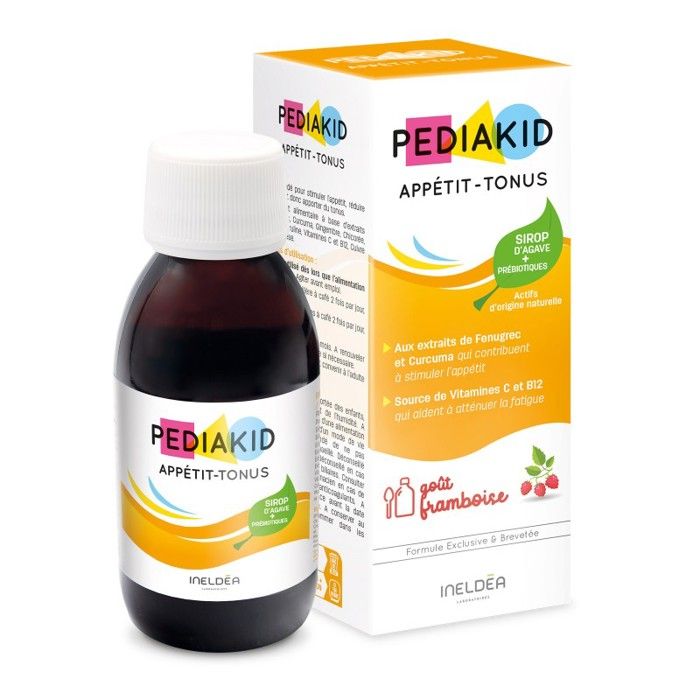 PEDIAKID - Complément Alimentaire Naturel Pediakid Appétit-Tonus - Formule Exclusive au Sirop d'Agave - Stimule l'Appétit - Aide à l