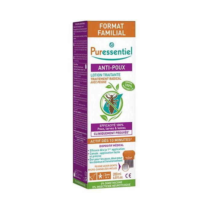 Puressentiel Anti-Poux Lotion Traitante 200ml + Peigne