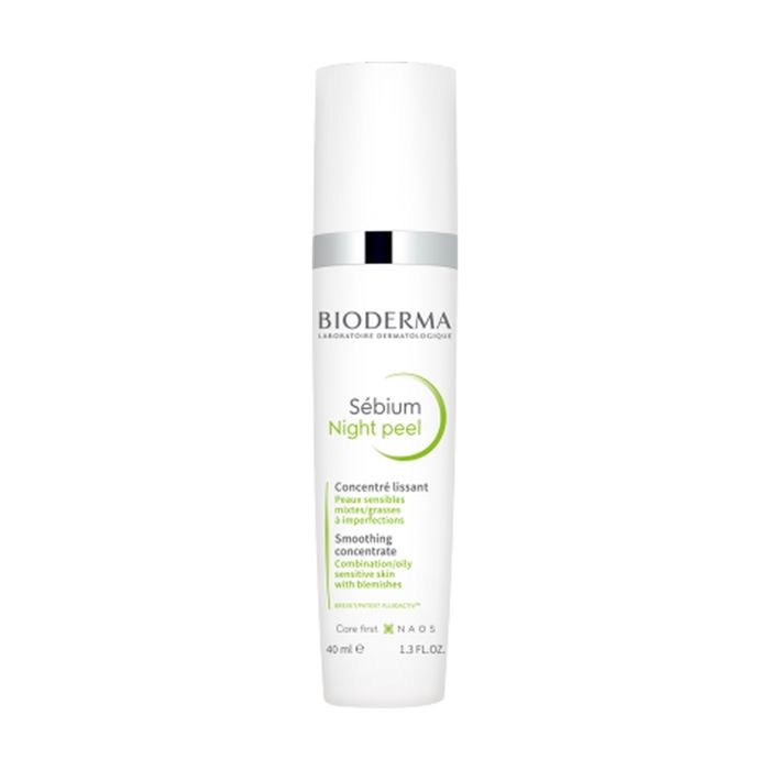 Bioderma Sébium Night Peel Gel Lissant Peeling Doux Peaux Mixtes à Grasses 40ml