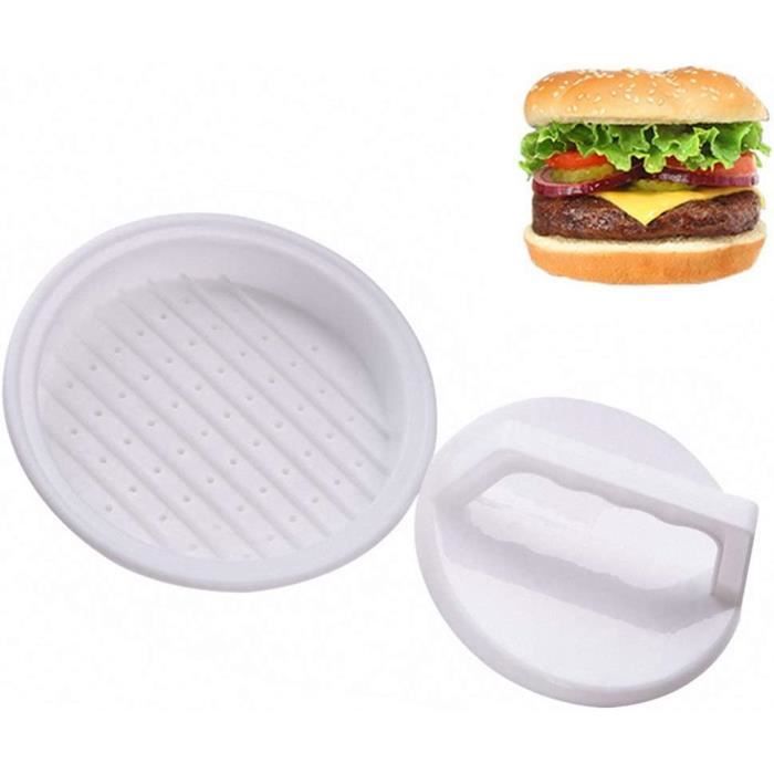 Presse-hamburger en plastique de forme ronde pour hamburger viande boeuf grill burger burger machine de cuisine outil de cuis[L711]