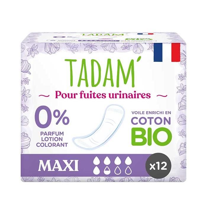 Tadam' Fuites Urinaires Serviette Maxi 12 unités