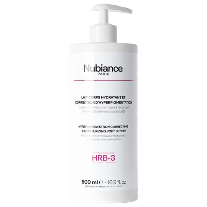 nubiance hrb 3 lait corps hydratant et correcteur 500ml