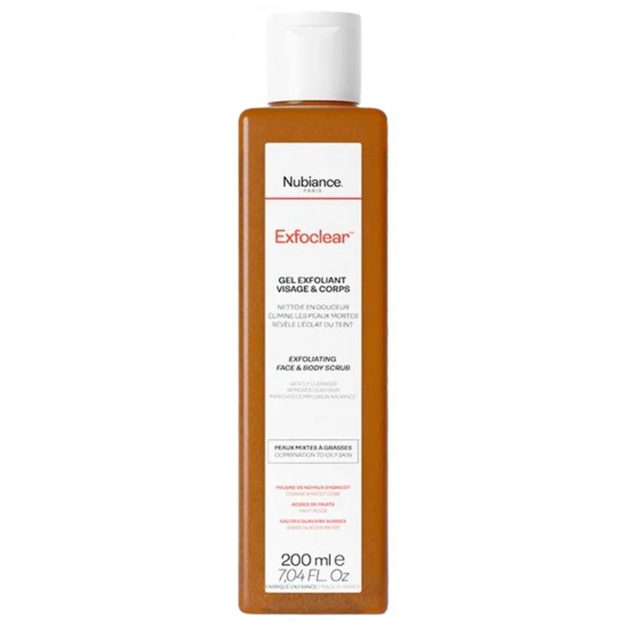 NUBIANCE - Exfoclear Exfoliant Visage Et Corps Gommage Visage Et Gommage Corps Aux Acides De Fruits 200 ml
