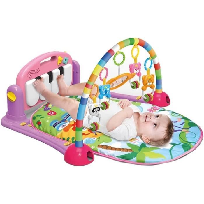 Tapis d'éveil Bébé Avec Piano, jeu et Jouets pour Bébés de 0-3-6-9-12 mois, Pliable et Adapté pour Garçons et Filles. Tapis de[48]