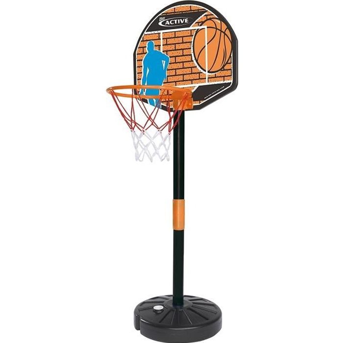 Panier de Basket - SMOBY - Ajustable jusqu'à 160cm - Inclus: ballon 16cm et pompe - Mixte