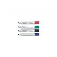 Marqueur pour tableau blanc - Staedtler - Lumocolor 351 WP4 - Pochette de 4 couleurs assorties