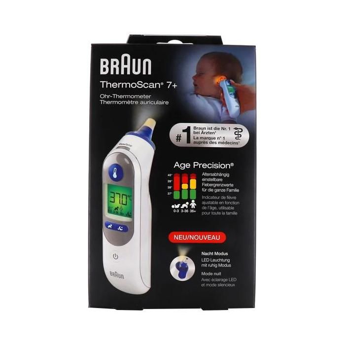 Braun Thermoscan 7+ Thermomètre Auriculaire IRT 6525WE