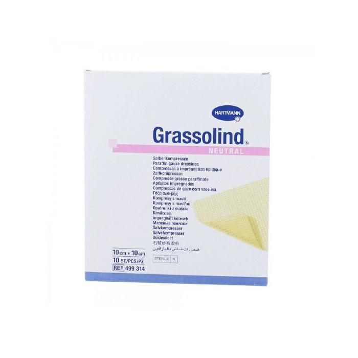 Hartmann Grassolind Pansement 10cm x 10cm 10 unités