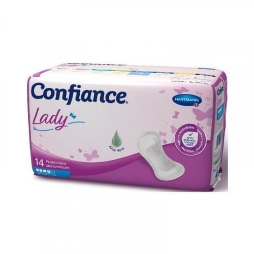 Hartmann Confiance Lady Protections Anatomiques à l'Aloe Vera 4 Gouttes 14 unités