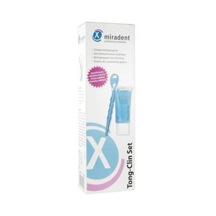 Miradent Clin Set Rape Gratte Langue et Gel Nettoyant 50ml