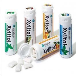 MIRADENT - chewing gum xylitol -tube de 30 menthe verte