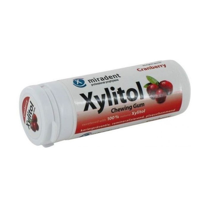 MIRADENT - chewing gum xylitol -tube de 30 canneberge