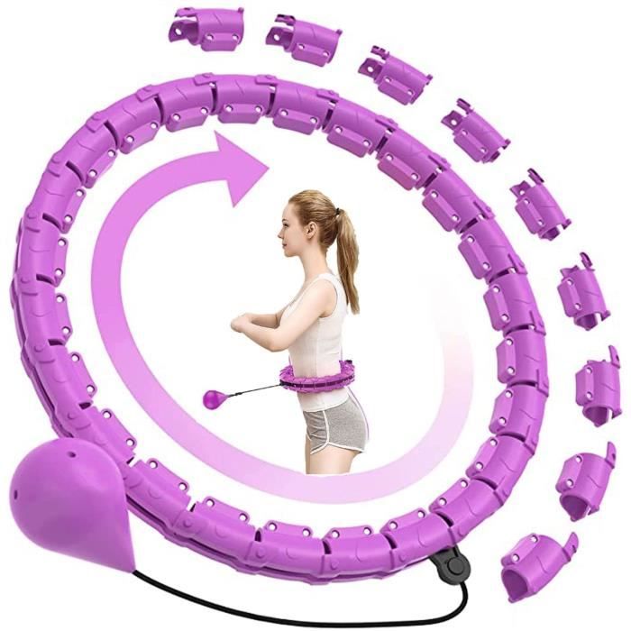 Cerceau Hula Hoops,Cerceau lesté avec Boule gravité,Massage Remise en Perte Poids,Convient débutants et aux Adultes en Gymnastique