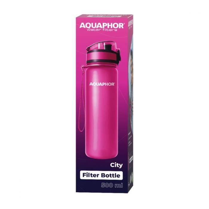 AQUAPHOR City Rose Bouteille à filtre, 500 ml - 4744131015736