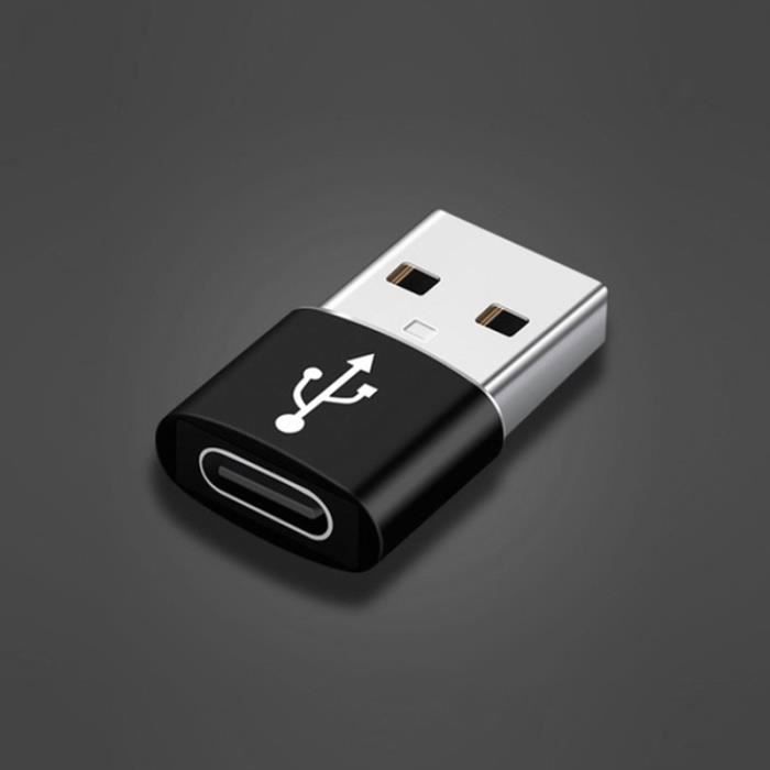 Adaptateur USB OTG mâle vers USB Type C femelle, convertisseur de câble de Type c pour Nexus 5x6p Oneplus 3 2 USB black -BB
