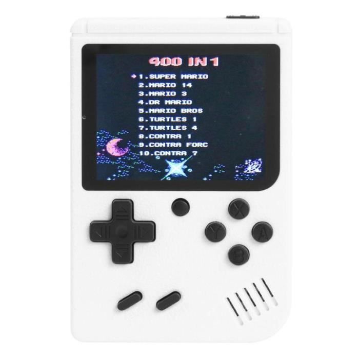 Console de jeu rétro portable avec écran couleur de 3 pouces, 400 jeux intégrés, 8 Bit, pour FC, pour joueur [4F51A09]