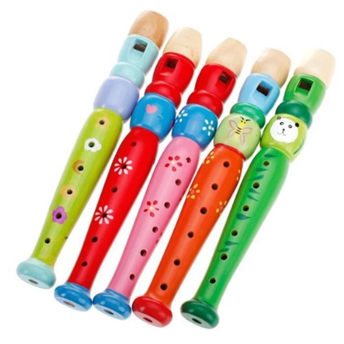 Mega-Deal 1pc Flûte en bois Jouet éducatif de Musique pour Enfants