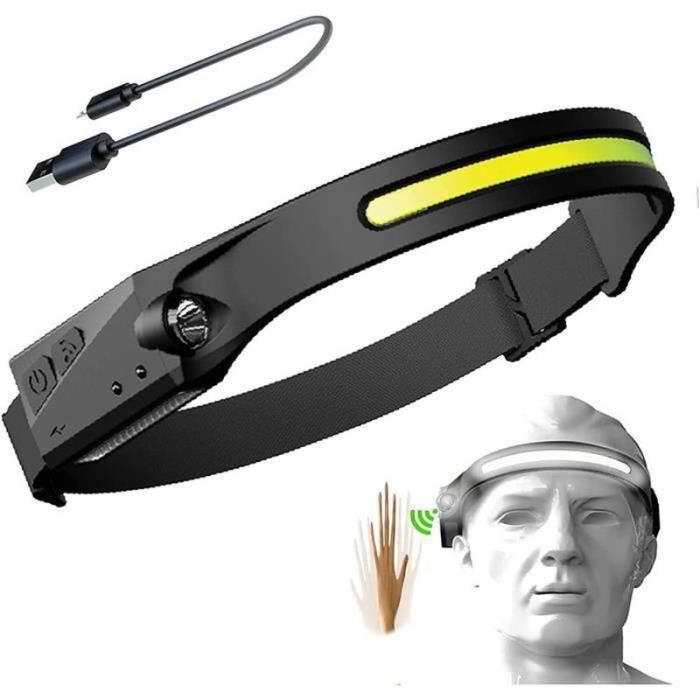 iksvmsis Lampe FrontalLampe Frontale LED Rechargeable pour Course Marche Jogging Randonnée Pêche ChasseLampe Frontale LED Pui A287
