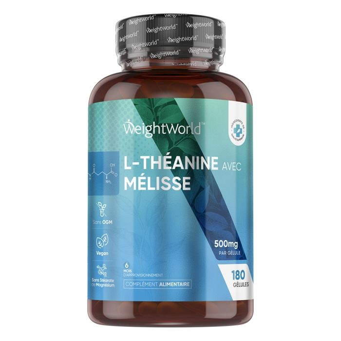 L-théanine 400mg - 180 Gélules Vegan - 6 Mois D'approvisionnementFormule Naturelle Keto, Végetalienne sans Gluten