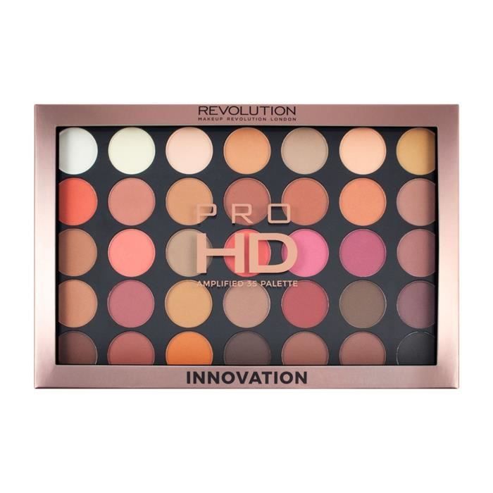 Makeup Revolution Palette AMPLIFIED PRO HD INNOVATION 35 couleurs fards à paupière, ombre à paupière