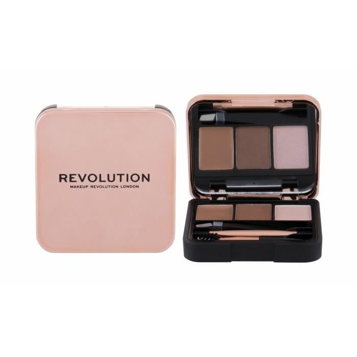 Makeup Revolution London 2g Brow Sculpt Kit, Brun, Ensemble Et Palette De Sourcils