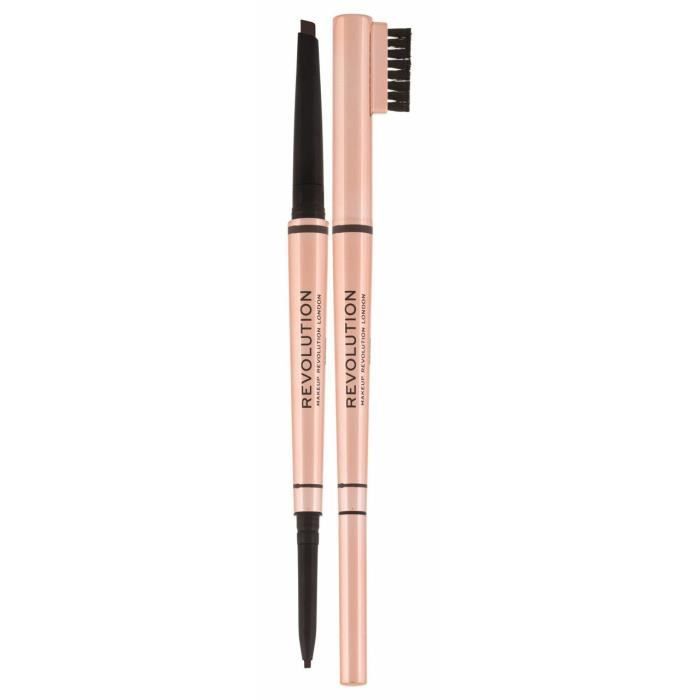 Makeup Revolution London 0.38g Balayage Brow, Brun Foncé, Crayon À Sourcils