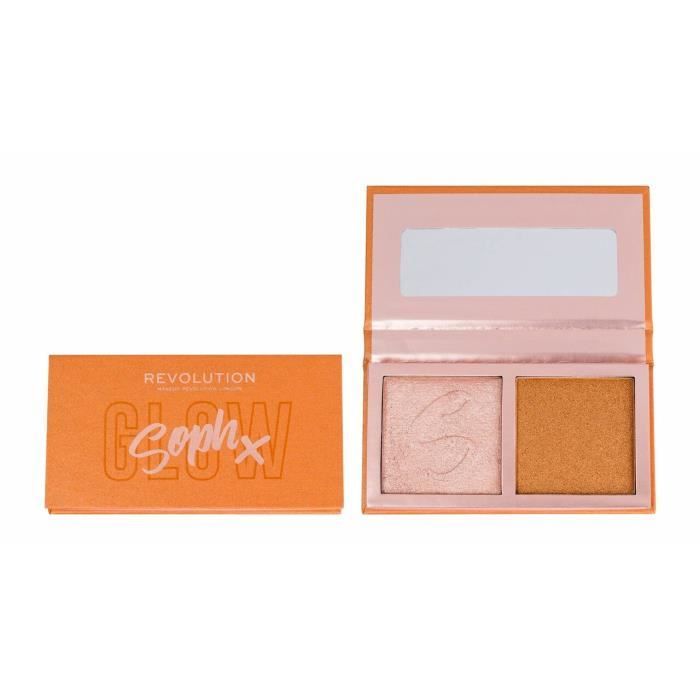 Makeup Revolution London Duo Surligneur Pour Le Visage Soph x 9g, Glaçage Au Miel,
